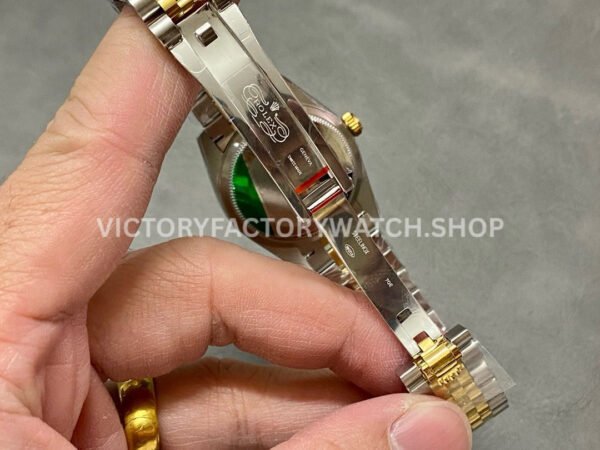 A+ Factory Rolex Datejust 278273-0030 31mm Half Yellow Gold Diamond Mop Green Dial Jubilee