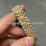 A+ Factory Rolex Datejust 278273-0030 31mm Half Yellow Gold Diamond Mop Green Dial Jubilee