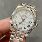 A+ Factory Rolex Datejust 278274-0010 31mm Full 904L Roman Numerals White Dial Jubilee