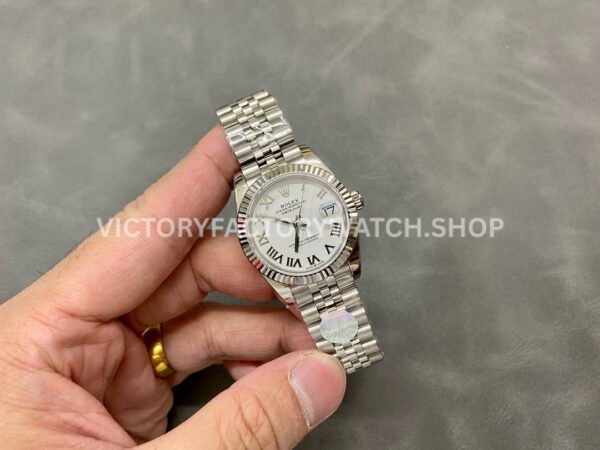 A+ Factory Rolex Datejust 278274-0010 31mm Full 904L Roman Numerals White Dial Jubilee