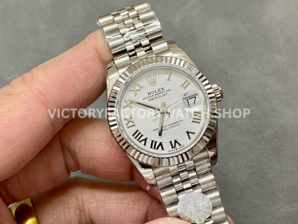 A+ Factory Rolex Datejust 278274-0010 31mm Full 904L Roman Numerals White Dial Jubilee