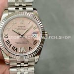 Rolex 278274 pink diamond dial 31mm replica watch