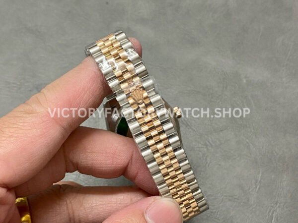 A+ Factory Rolex Datejust 278274-0024 31mm Half Rose Gold Diamond Mop Diamond Mop Pink Dial Jubilee