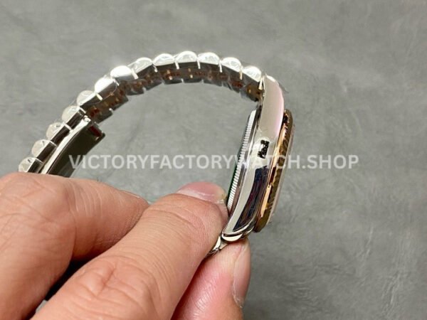 A+ Factory Rolex Datejust 278274-0024 31mm Half Rose Gold Diamond Mop Diamond Mop Pink Dial Jubilee