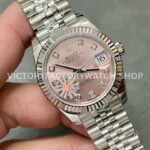 A+ Factory Rolex Datejust 278274-0032 31mm Full 904L Diamond Mop Pink Dial Jubilee