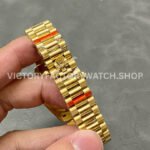 A+ Factory Rolex Datejust 278278-0030 31mm Full Yellow Gold Roman Numerals Diamond Green Dial