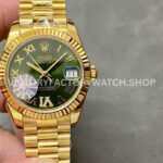 Datejust 278278 gold green dial 31mm replica