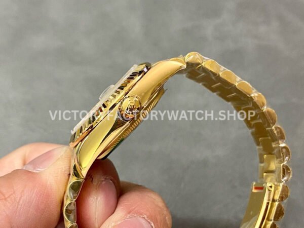 A+ Factory Rolex Datejust 278278-0030 31mm Full Yellow Gold Roman Numerals Diamond Green Dial