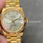 Rolex 278278 gold silver mop dial replica