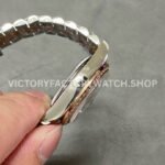 A+ Factory Rolex Datejust 278381RBR-0006 31mm Diamond Bezel Half Rose Gold Roman Number Diamond Brown Dial Jubilee