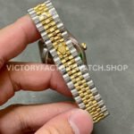 A+ Factory Rolex Datejust 278383RBR-0026 31mm Diamond Bezel Half Yellow Gold Diamond Mop Champagne Dial Jubilee