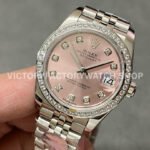 A+ Factory Rolex Datejust 278384RBR-0036 31mm Diamond Bezel Full 904L Diamond Mop Pink Dial Jubilee