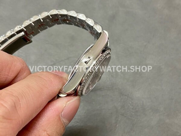 A+ Factory Rolex Datejust 278384RBR-0036 31mm Diamond Bezel Full 904L Diamond Mop Pink Dial Jubilee