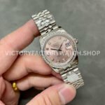 A+ Factory Rolex Datejust 278384RBR-0036 31mm Diamond Bezel Full 904L Diamond Mop Pink Dial Jubilee