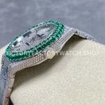 AMG Factory Audemars Piguet Royal Oak Selfwinding 15400 41mm Green Diamond Bezel Green Diamond Baguette Dial