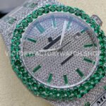 AMG Factory Audemars Piguet Royal Oak Selfwinding 15400 41mm Green Diamond Bezel Green Diamond Baguette Dial