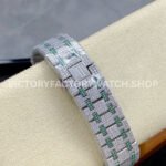 AMG Factory Audemars Piguet Royal Oak Selfwinding 15400 41mm Green Diamond Bezel Green Diamond Baguette Dial