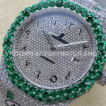 AMG Factory Audemars Piguet Royal Oak Selfwinding 1 (1) AMG Factory Audemars Piguet Royal Oak Selfwinding 15400 41mm Green Diamond Bezel Arabic Number Diamond Dial