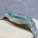 AMG Factory Audemars Piguet Royal Oak Selfwinding 15400 41mm Green Diamond Bezel Green Diamond Baguette Dial