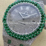 AMG Factory Audemars Piguet Royal Oak Selfwinding 1540 (9) AMG Factory Audemars Piguet Royal Oak Selfwinding 15400 41mm Green Diamond Bezel Diamond Baguette Dial