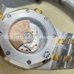 AMG Factory Audemars Piguet Royal Oak 15400 41mm Yellow Gold Black Diamond Bezel Diamond Baguette Dial