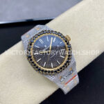 AMG Factory Audemars Piguet Royal Oak Selfwinding 15400 41 (3) AMG Factory Audemars Piguet Royal Oak 15400 41mm Yellow Gold Black Diamond Bezel Black Diamond Dial