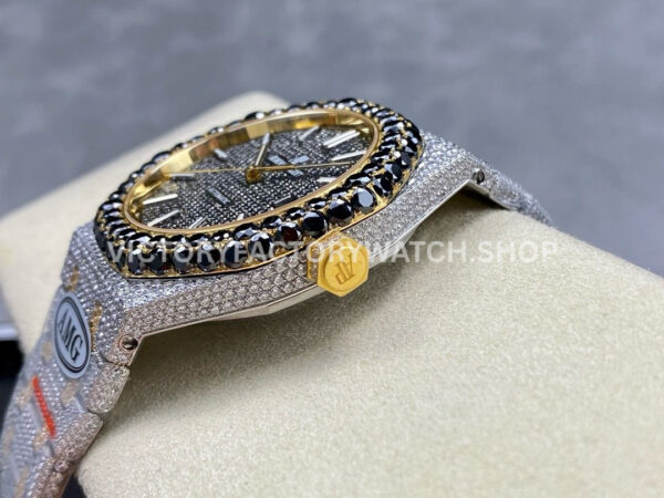 AMG Factory Audemars Piguet Royal Oak Selfwinding 15400 41 (5) AMG Factory Audemars Piguet Royal Oak 15400 41mm Yellow Gold Black Diamond Bezel Black Diamond Dial