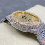 AMG Factory Audemars Piguet Royal Oak 15400 41mm Yellow Gold Diamond Bezel Diamond Dial