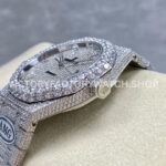 AMG Factory Audemars Piguet Royal Oak Selfwinding 15400 41mm Full Diamond&Steel Diamon (7) AMG Factory Audemars Piguet Royal Oak Selfwinding 15400 41mm Diamond Bezel Diamond Baguette Dial