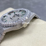 AMG Factory Audemars Piguet Royal Oak Selfwinding 15400 41mm Diamond Bezel Green Diamond Baguette Dial