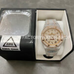 AMG Factory Audemars Piguet Royal Oak Selfwinding 15400 41mm Rose Gold Diamond Bezel Arabic Number Diamond Dial
