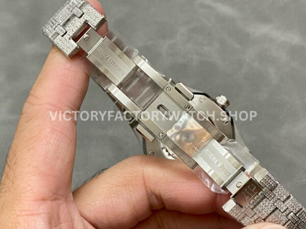 AMG Factory Audemars Piguet Royal Oak Selfwinding 15400 41mm Diamond Bezel Diamond Dial