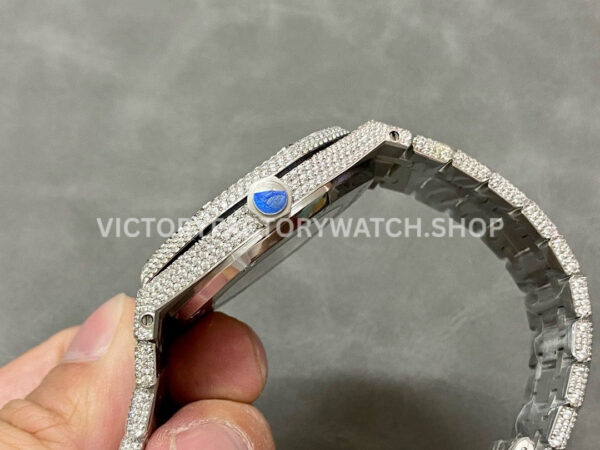 AMG Factory Audemars Piguet Royal Oak Selfwinding 15400 41mm Diamond Bezel Diamond Dial