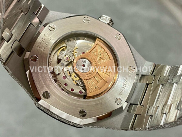 AMG Factory Audemars Piguet Royal Oak Selfwinding 15400 41mm Diamond Bezel Diamond Dial