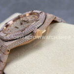 AMG Factory Audemars Piguet Royal Oak Selfwinding 15400 41mm Rose Gold Diamond Bezel Arabic Number Diamond Dial