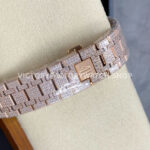 AMG Factory Audemars Piguet Royal Oak Selfwinding 15400 41mm Rose Gold Diamond Bezel Arabic Number Diamond Dial