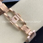 AMG Factory Audemars Piguet Royal Oak Selfwinding 15400 41mm Rose Gold Diamond Bezel Arabic Number Diamond Dial