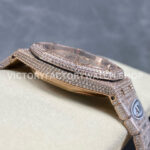 AMG Factory Audemars Piguet Royal Oak 15400 41mm Rose Gold Diamond Bezel Diamond Dial