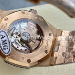 AMG Factory Audemars Piguet Royal Oak 15400 41mm Rose Gold Diamond Bezel Diamond Dial