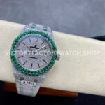 AMG Factory Audemars Piguet Royal Oak Selfwinding 15400 41mm Gr (3) AMG Factory Audemars Piguet Royal Oak Selfwinding 15400 41mm Green Diamond Bezel Diamond Dial