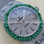 AMG Factory Audemars Piguet Royal Oak Selfwinding 15400 41mm Gr (6) AMG Factory Audemars Piguet Royal Oak Selfwinding 15400 41mm Green Diamond Bezel Diamond Dial