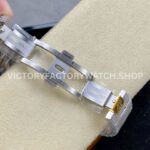 AMG Factory Audemars Piguet Royal Oak 15400 41mm Yellow Gold Black Diamond Bezel Diamond Baguette Dial