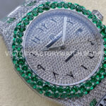 AMG Factory Audemars Piguet Royal Oak Selfwinding (5) AMG Factory Audemars Piguet Royal Oak Selfwinding 15400 41mm Green Diamond Bezel Arabic Number Diamond Dial
