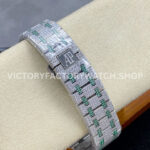 AMG Factory Audemars Piguet Royal Oak Selfwinding (8) AMG Factory Audemars Piguet Royal Oak Selfwinding 15400 41mm Green Diamond Bezel Arabic Number Diamond Dial