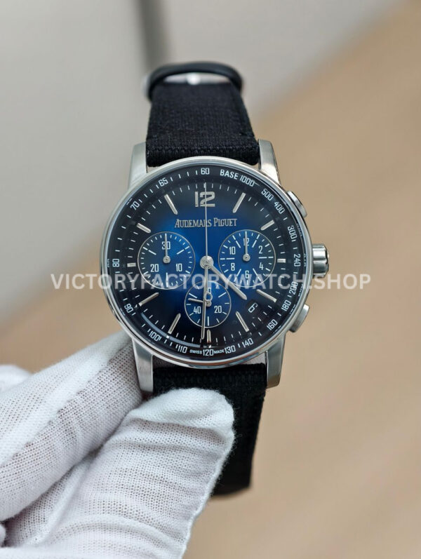 APS 26393BC blue dial steel canvas strap Code 11.59 41mm