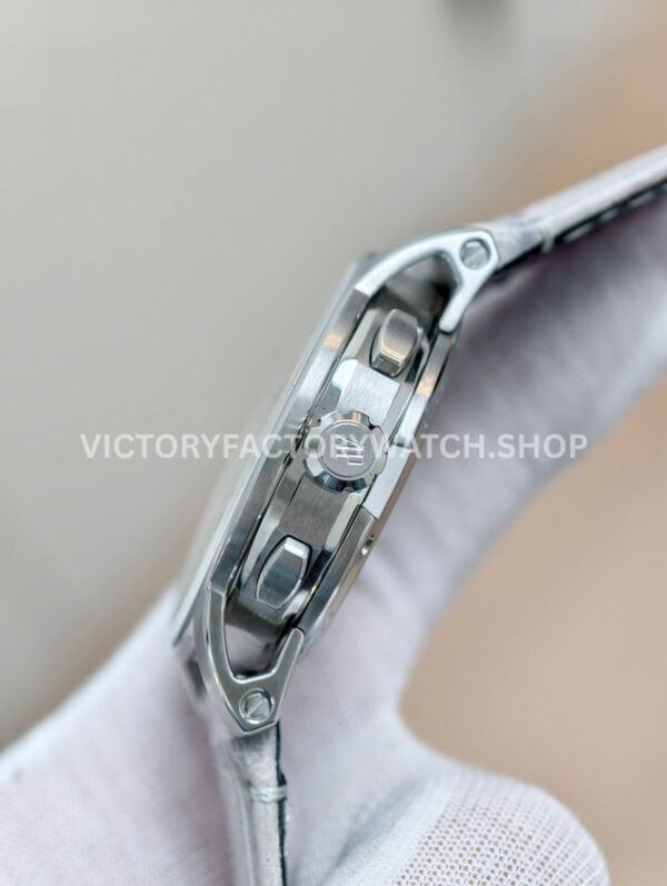 APS Factory Audemars Piguet Code 11.59 26393CR.OO.A008KB.01 41mm Rose Gold Canvas Strap Silver Dial