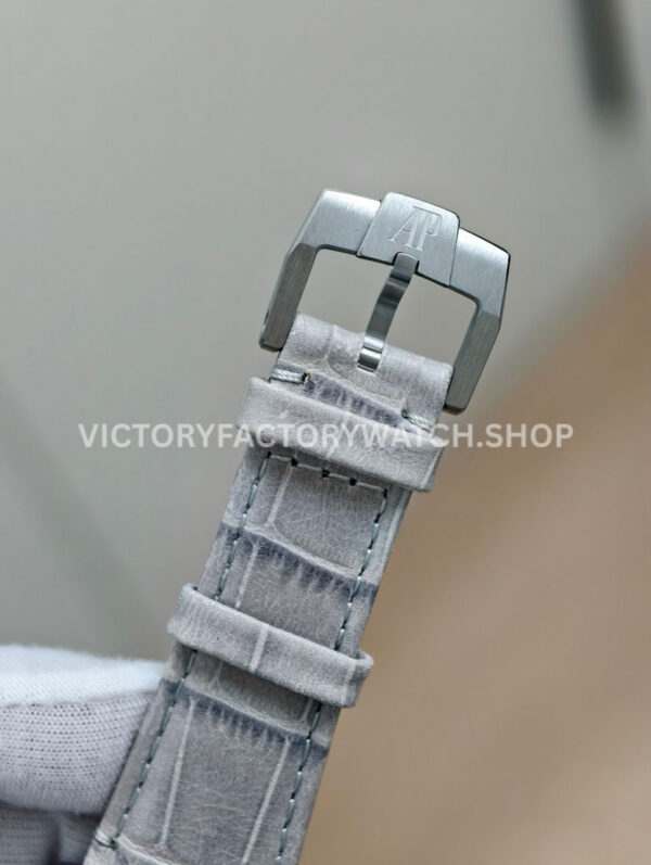 APS Factory Audemars Piguet Code 11.59 26393CR.OO.A008KB.01 41mm Rose Gold Canvas Strap Silver Dial