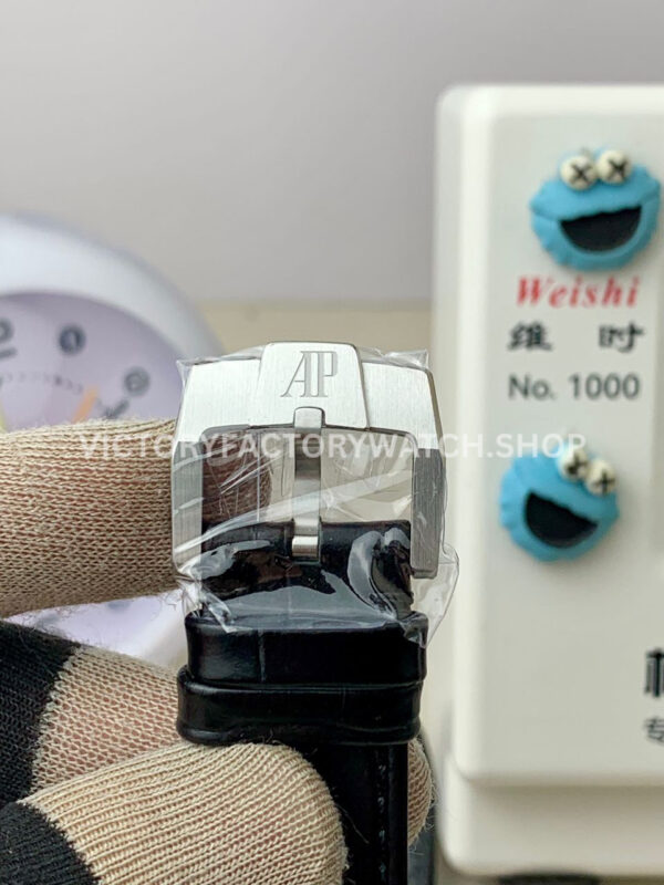 APS Factory Audemars Piguet Code 11.59 26393CR.OO.A002KB.01 41mm White Gold Canvas Strap Grey Dial