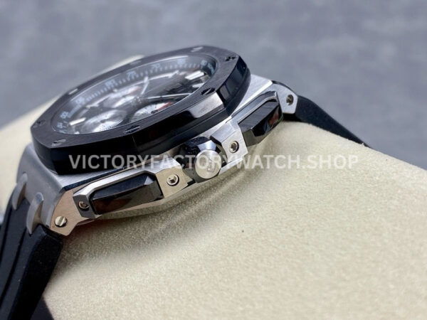 APF Factory Audemars Piguet Royal Oak Chronograph 26420SO.OO.A002CA.01 43mm Steel APF Factory Audemars Piguet Royal Oak Chronograph 26420SO.OO.A002CA.01 43mm Steel Rubber Strap Black Dial