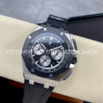 APF Factory Audemars Piguet Royal Oak Chronograph 26420SO.OO.A002CA.01 43mm Steel (6) APF Factory Audemars Piguet Royal Oak Chronograph 26420SO.OO.A002CA.01 43mm Steel Rubber Strap Black Dial